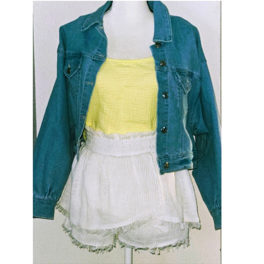 Moon River Shorts With Fringe
